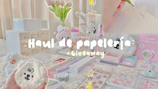 Haul de papelería cute & aesthetic ♡ + GIVEAWAY (ft. stationery pal)