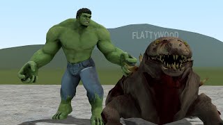 HULK VS SCP-682!! Garrys Mod Sandbox