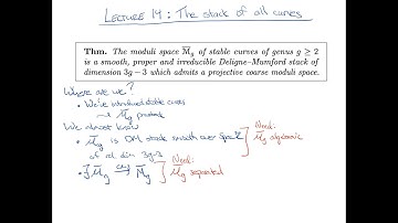 Lecture 14: The stack of all curves