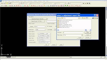 How to create traverse network sketch based on least-square adjustment report file？