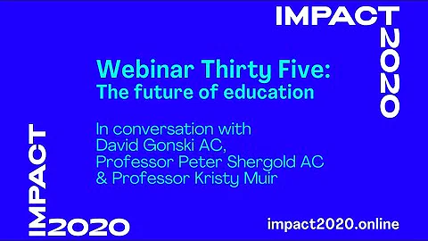 impact2020 Webinar Thirty Five: The future of education - DayDayNews