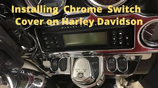 Installing chrome switch cover on HarleyDavidson