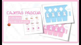 📝 PLANTILLA editable PPT cajita de PASCUAS descarga gratis