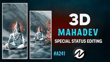 Mahadev 3d Video Editing node video // Sawan special 3D motion status editing tutorial #A241