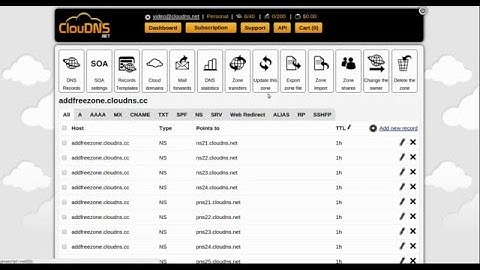 How to register free domain name in ClouDNS