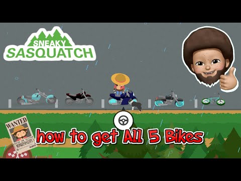 Sneaky Sasquatch - How to get all 5 bikes
