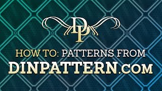 A quick how-to video regarding the patterns over at DinPattern.com. Along with a quick tutorial on how to fill areas with a pattern 