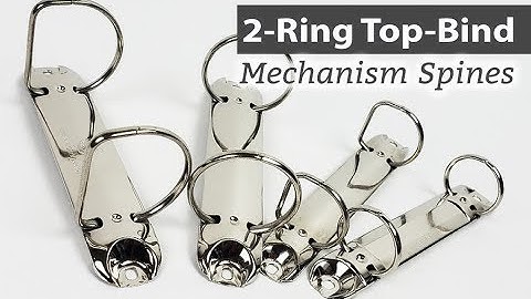 2-Ring Binder Mechanism Spines for Top-Binding | Binding101.com