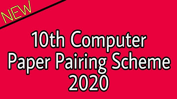 10 class computer pairing scheme 2020
