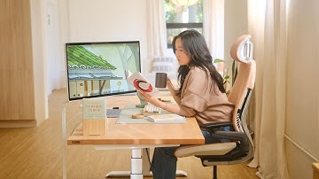 updating my desk setup, new smart monitor, & finding my creative rhythm again | studio vlog 🌿