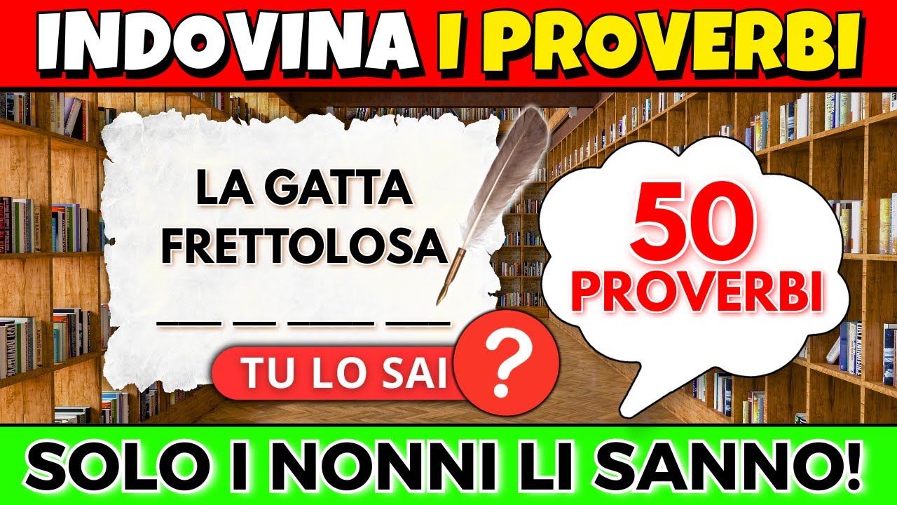 Indovina il Proverbio: 50 Finali che Fanno Impazzire Tutti!