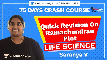 75 Days CSIR-UGC NET Crash Course | Quick revision on ramachandran plot |Unacademy Live CSIR UGC NET