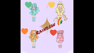 Making rainbow girl 🌈 in pastel girls! ADORABLE!  | Pastel girls | screenshot 4