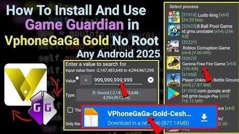 How to Install And Game Guardian in Vphonegaga Gold No Root Any Android//2025