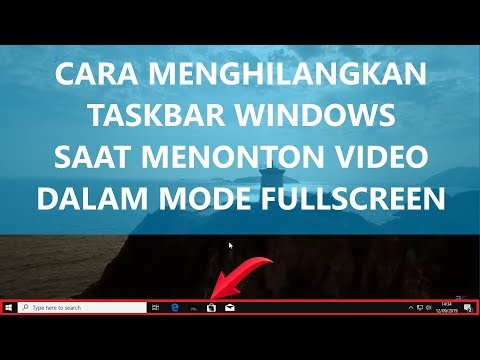 Video: Bagaimanakah cara saya menghentikan bar tugas saya daripada muncul skrin penuh?