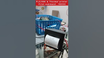 Delta HMI & Thermal Printer #plc #rs232 #thermalprinters #industrialautomation
