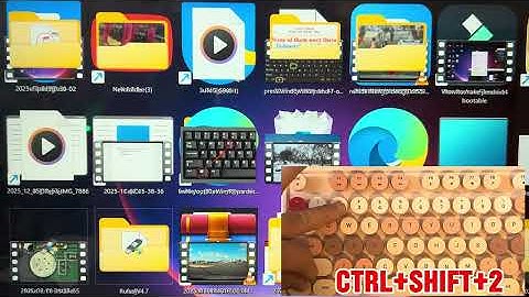 Easiest way to change computer icons by using keyboard shortcuts key(Ctrl+shift+1)