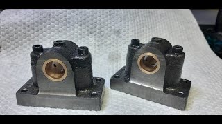 PM Research 6 CI Steam Engine Build Part 2 (Machining Pillow Blocks)