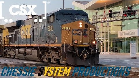 [CSXT]5383 ES40DC & 31 CW44AC Leads Q470-09 NB On the #1 Track As He Slows Down In Fay NC