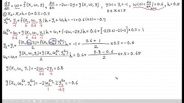 [사마귀 수치해석 문제풀이] 44. Second Order Initial Value Problem - Modified Euler Method