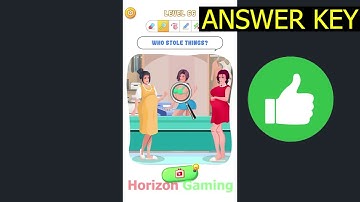 Tricky Quiz: Dop Brain Puzzle LEVEL 66 Who stole things - Gameplay Walkthrough Android IOS