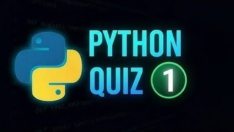 Python Quick Quiz 1  | Daily practice Updated Playlist