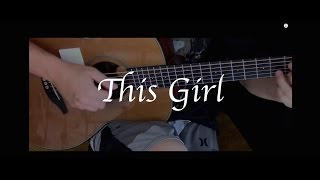 Video thumbnail of "Kungs vs. Cookin' on 3 Burners - This Girl - Fingerstyle Guitar"