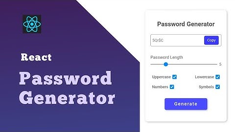 React js Password Generator