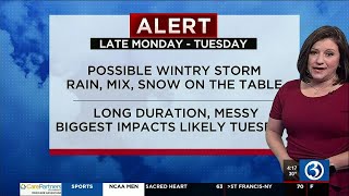 FORECAST: Windy conditions across CT continue, possible wintry storm on the way