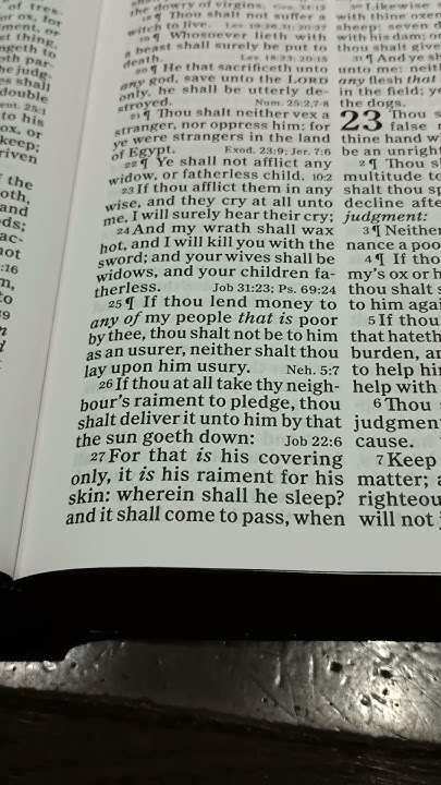 Bible Reading Exodus Chapter 22 Verse 26 28 bible biblereading bible-book-02-exodus-chapter-3-the-holy-bible-kjv-read-along-audio