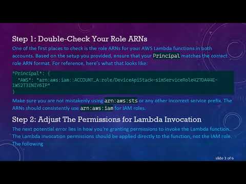 How to Correctly Call a Lambda Function in Another AWS Account from Your Lambda