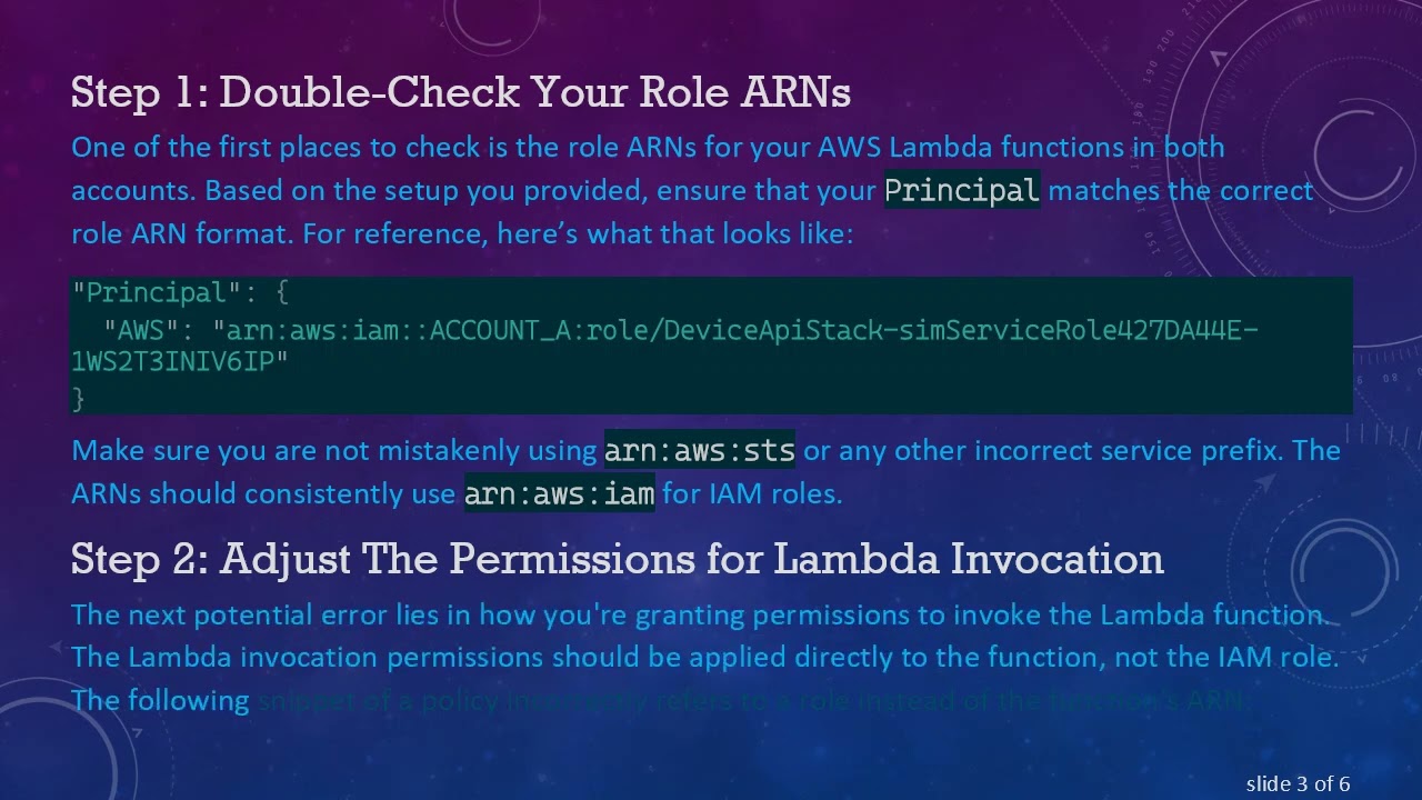 How to Correctly Call a Lambda Function in Another AWS Account from Your Lambda