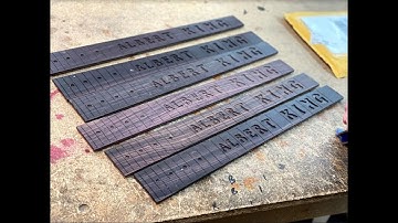 Galloup Guitars Making Albert King Fretboards using a CNC Router - CNC Machine Guitar Making