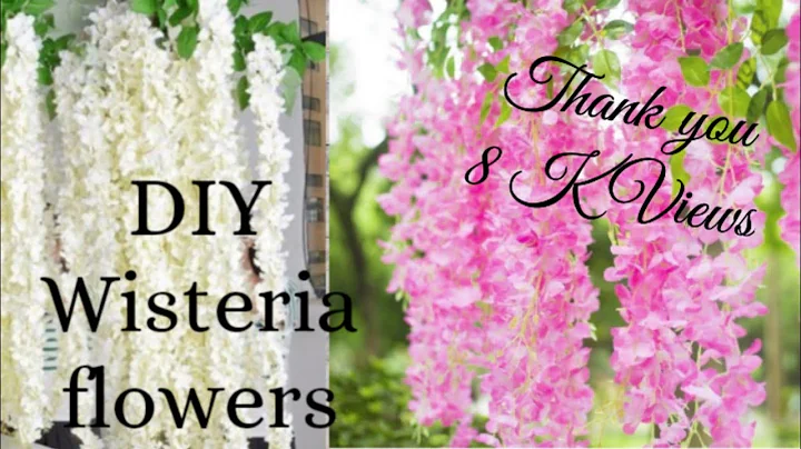 DIY | Room Decor idea | DIY Wisteria flower making. flower making with tissue paper and crepe paper.