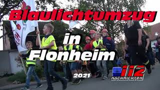 Blaulichtumzug 2021 in Flonheim