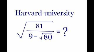 Only Smart Students Can Solve This Simple Maths Question Fast | A Nice Radical Maths
