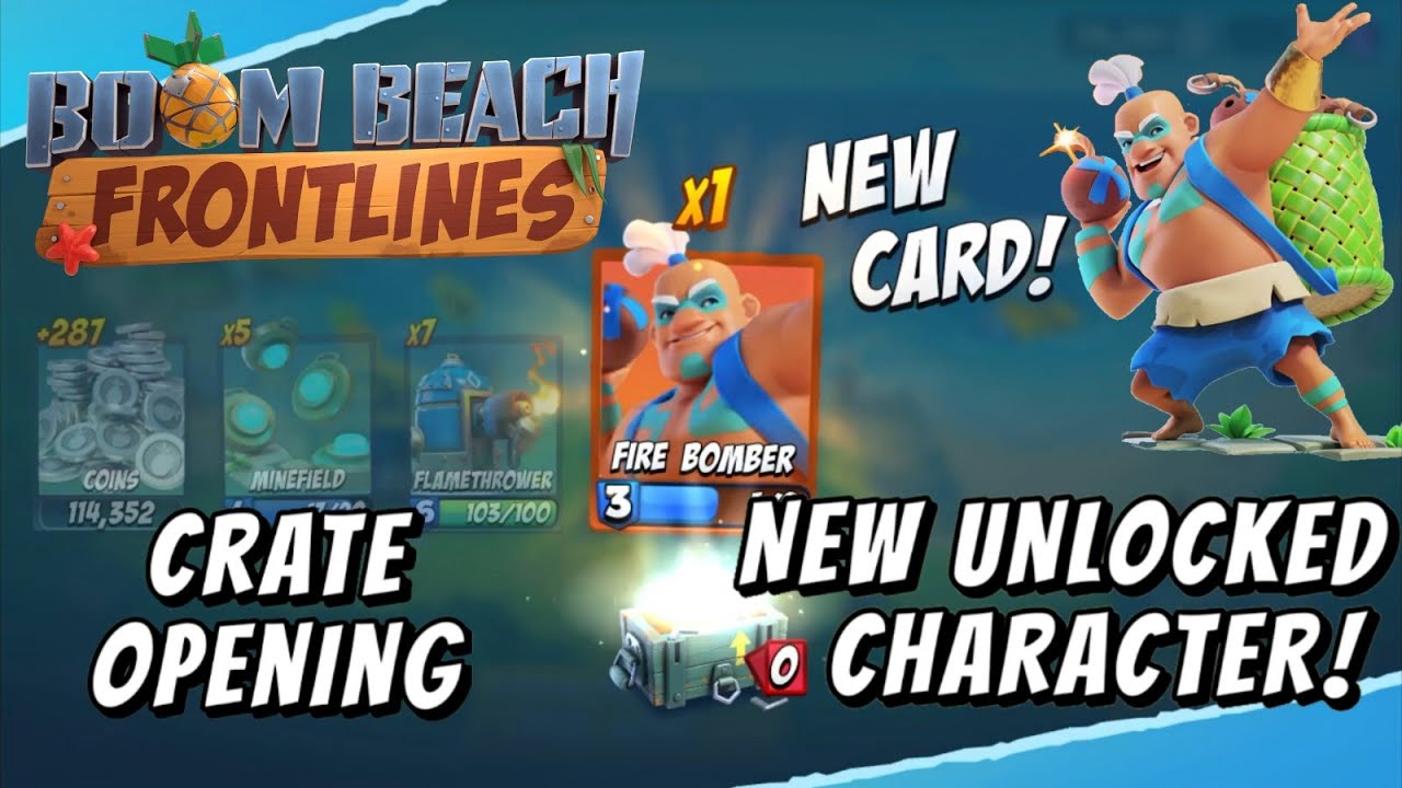 UNLOCKING FIRE BOMBER + GAMEPLAY! BBF BOX OPENING | Boom Beach Frontlines Alpha Gameplay #19