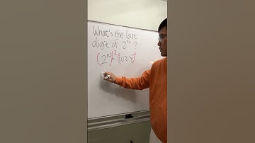 the last digit of 2^20?  #mathtrick