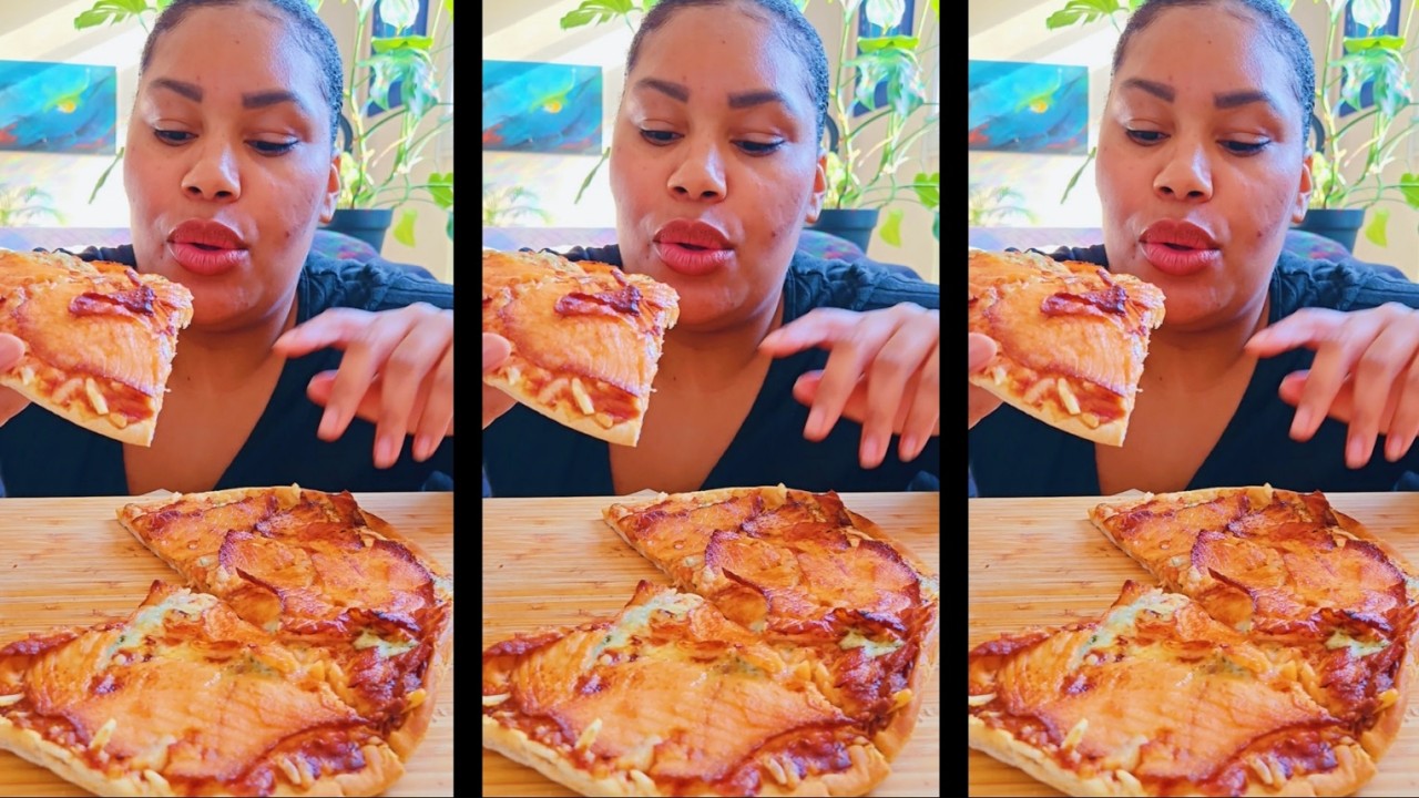 SALMON PIZZA MUKBANG | foutage de gueule !