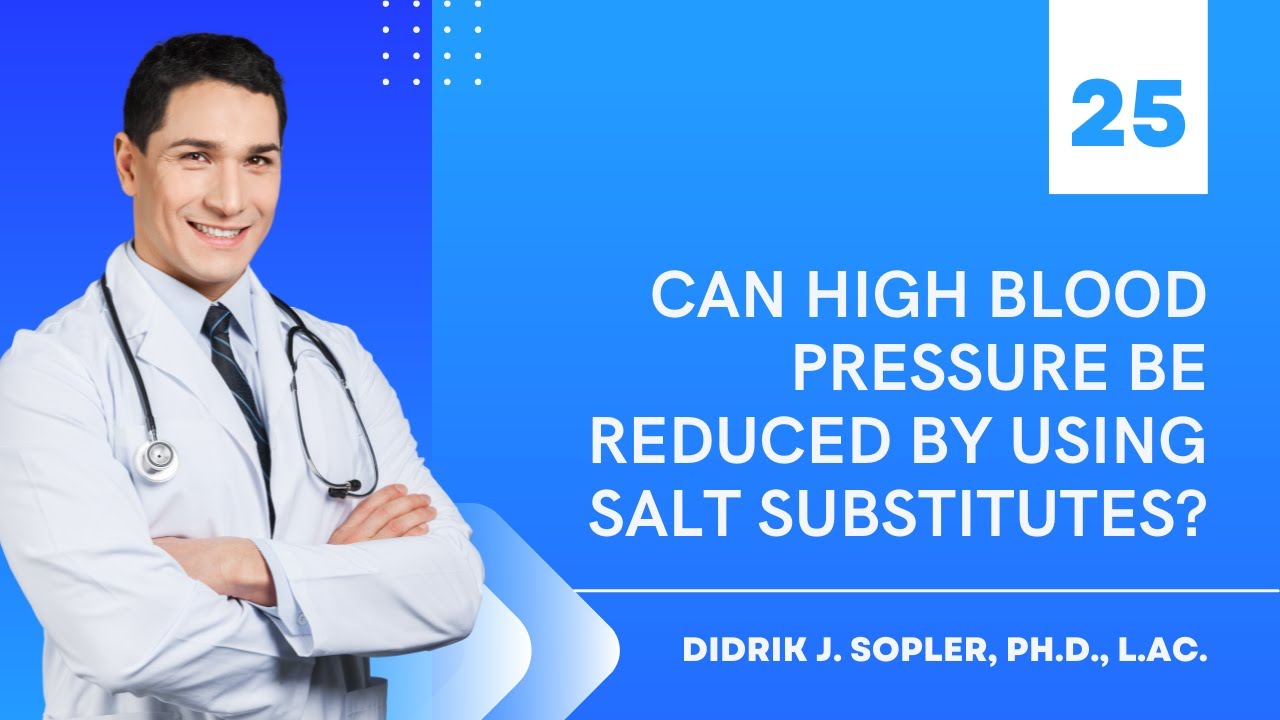 Can high blood pressure be reduced by using salt substitutes? 