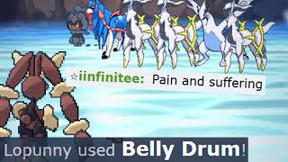 BELLY DRUM LAST RESORT MEGA LOPUNNY IS OP! EPIC POKEMON SHOWDOWN SWEEP