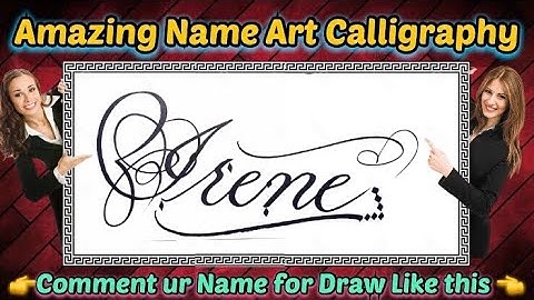 Irene Name Signature Calligraphy Status | How to improve Cursive Handwriting | Cut Marker | art