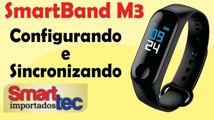 Relógio Smartband Preto - utiliza o aplicativo FitPro