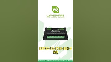 8-Channel Relay, WiFi + RS485，All-In-One IoT Protocols Supported#waveshare #esp32 #esp32project