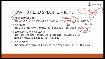 CSEC IT: SYSTEM SPECS | MAKE | IT | SIMPLE | TT