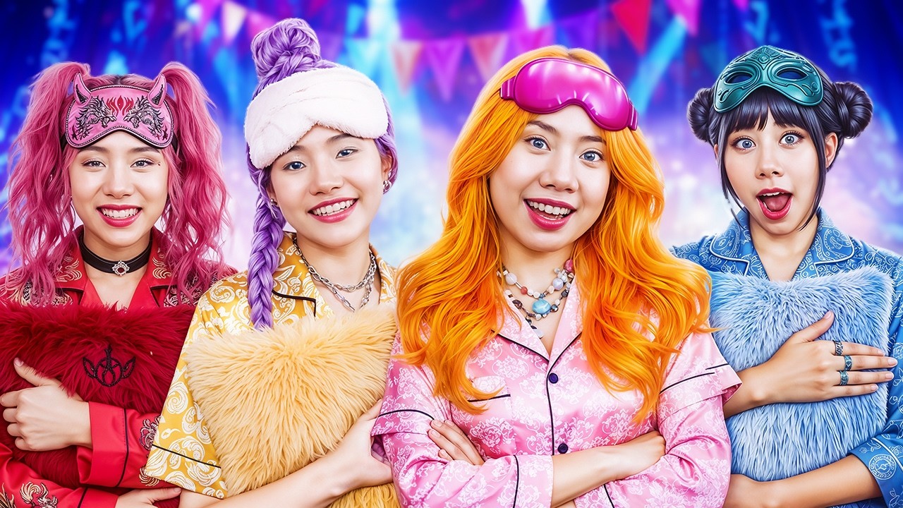 穷女孩想参加Kpop恶魔猎人的睡衣派对！