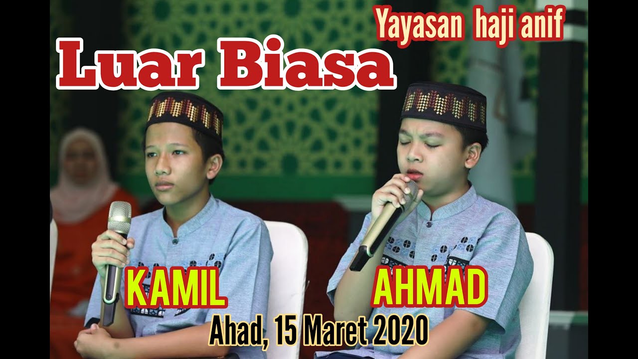 Ahmad Kamil di Yayasan Haji Anif, Medan |Ahad, 15 Maret 2020|