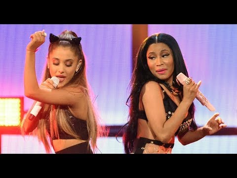 ariana-grande-and-nicki-minaj-may-record-an-entire-album-together-!!-|-hollywire