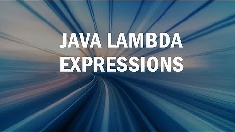 Java Lambda Expression With Simple Examples
