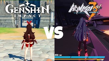 Genshin Impact VS Honkai Impact 3rd Comparison. Gameplay & Graphics